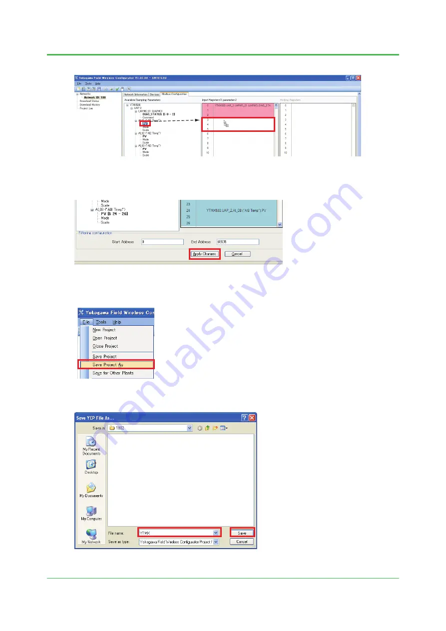 YOKOGAWA YTMX580 Startup Manual Download Page 20