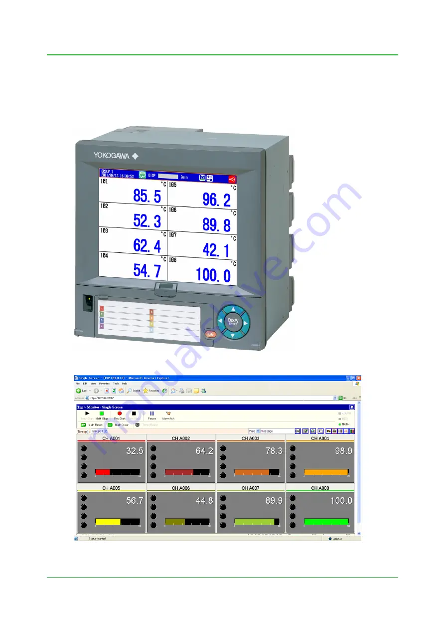 YOKOGAWA YTMX580 Startup Manual Download Page 33