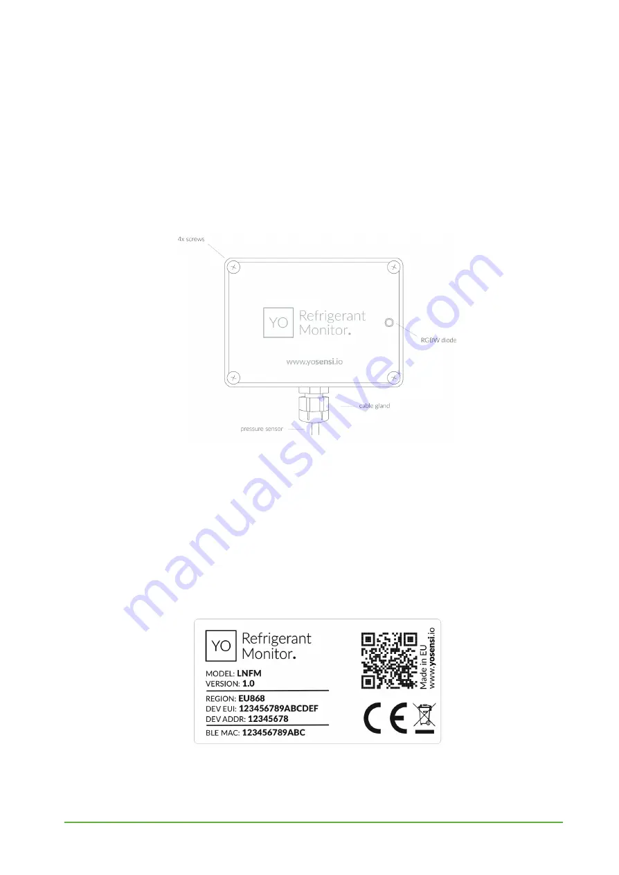 YOSensi YO Refrigerant Monitor User Manual Download Page 4