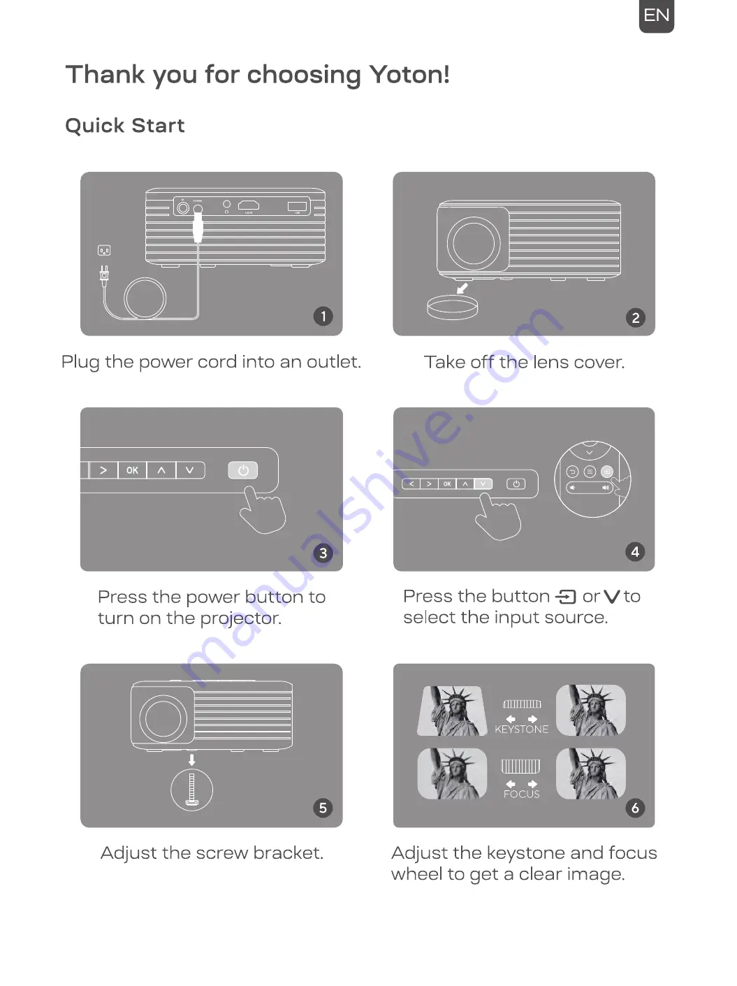 YOTON Y3 Quick Start Manual Download Page 2