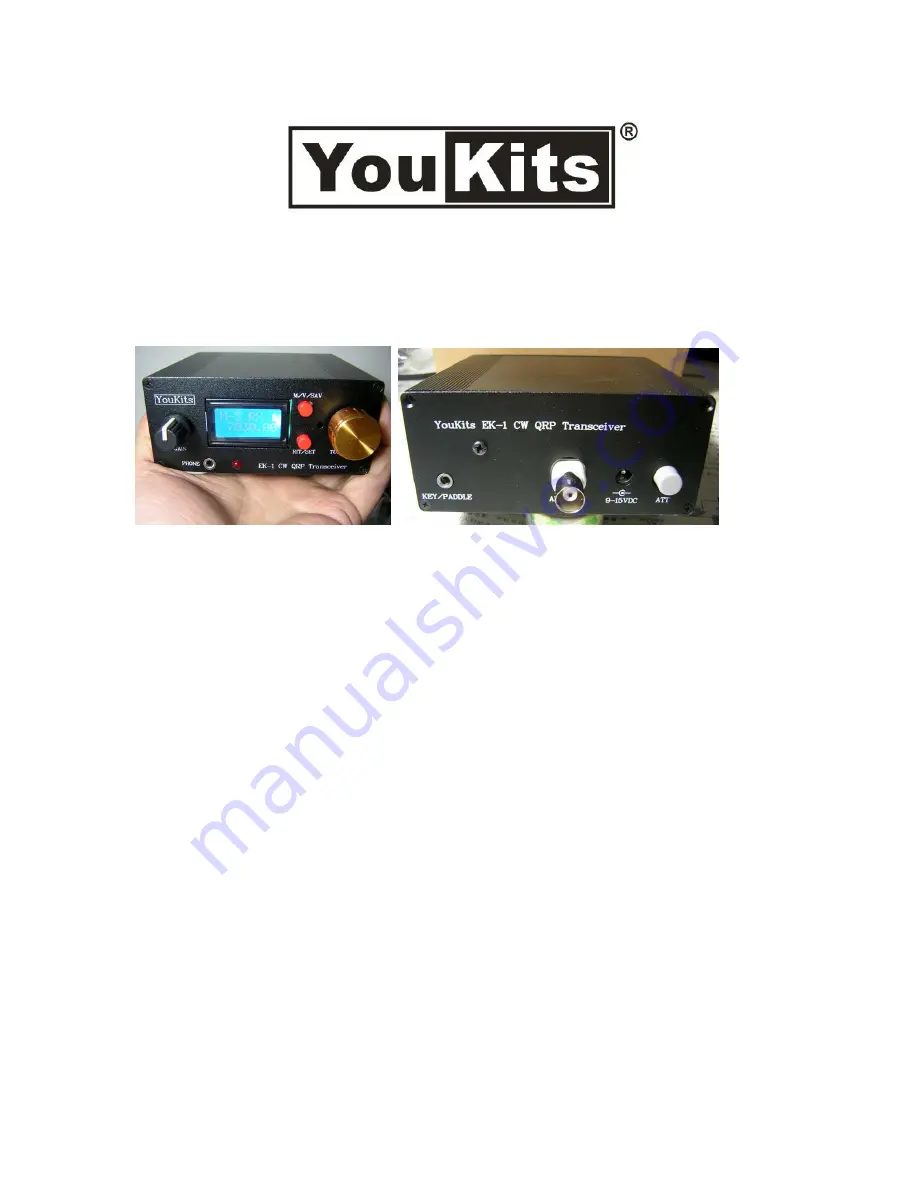 YouKits EK-1A Operating Manual Download Page 1