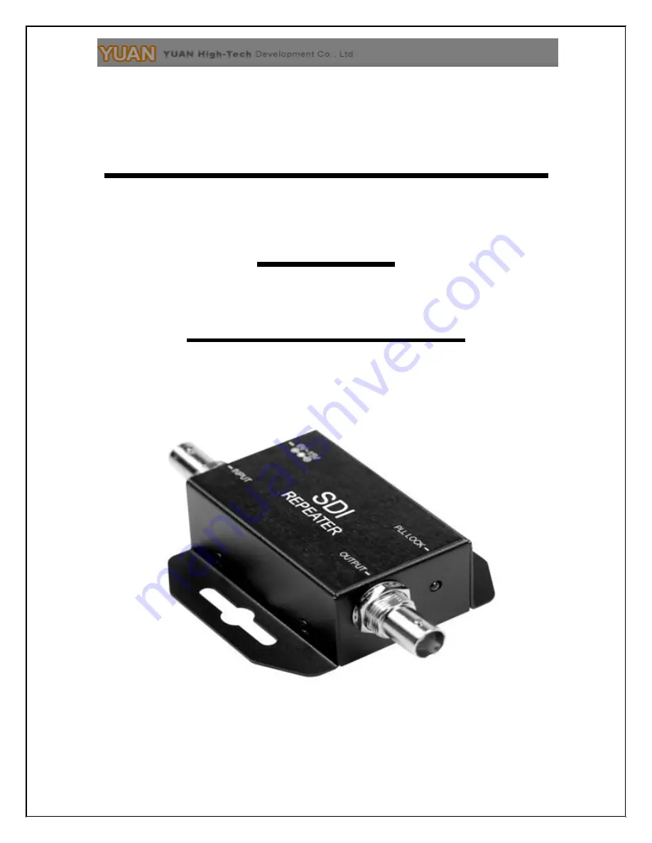 YUAN High-Tech SDI User Manual Download Page 1