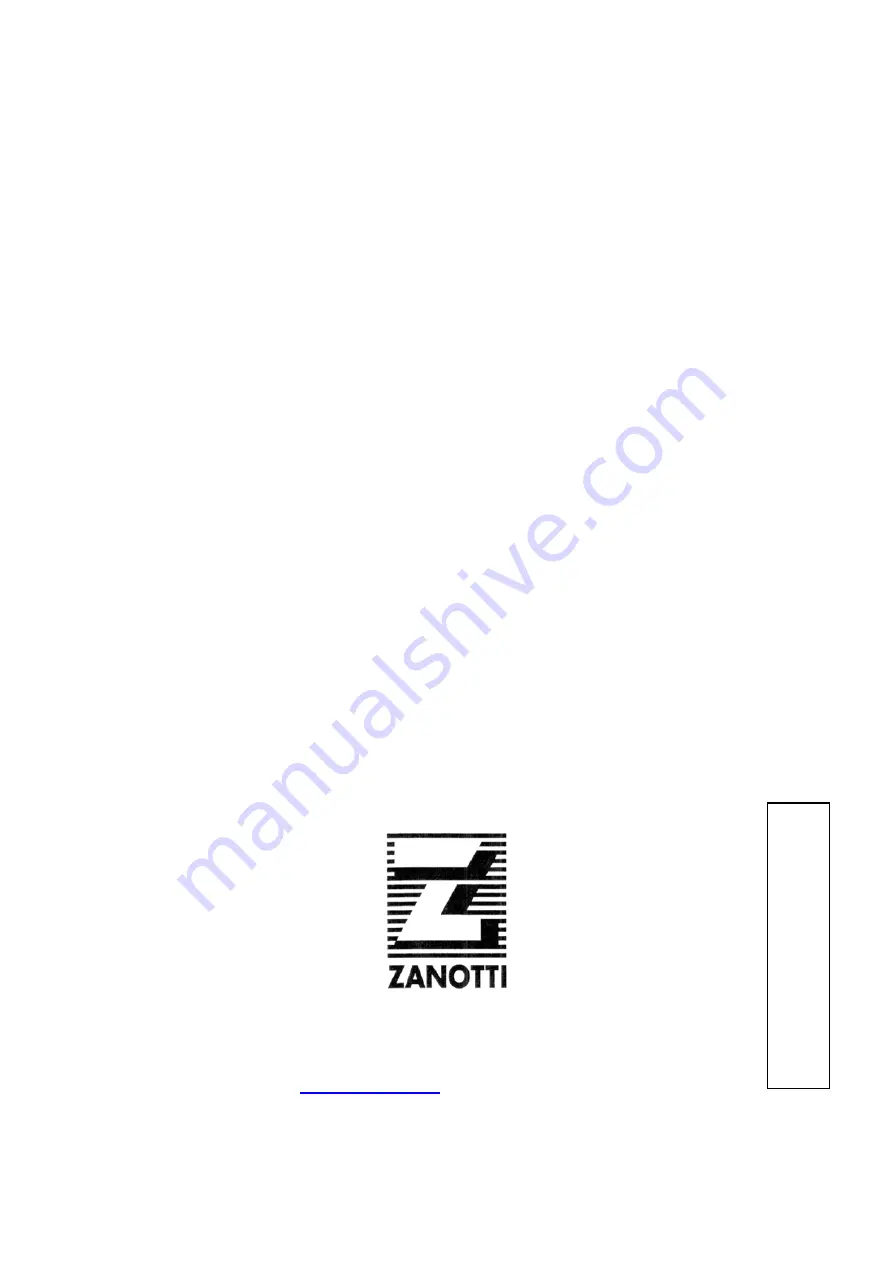 Zanotti BX Use And Maintenance Instructions Download Page 32