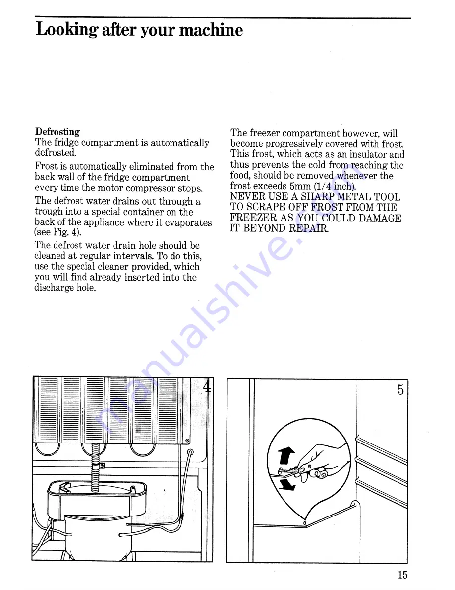 Zanussi DF 62/26 Instructions For Use And Care Manual Download Page 15