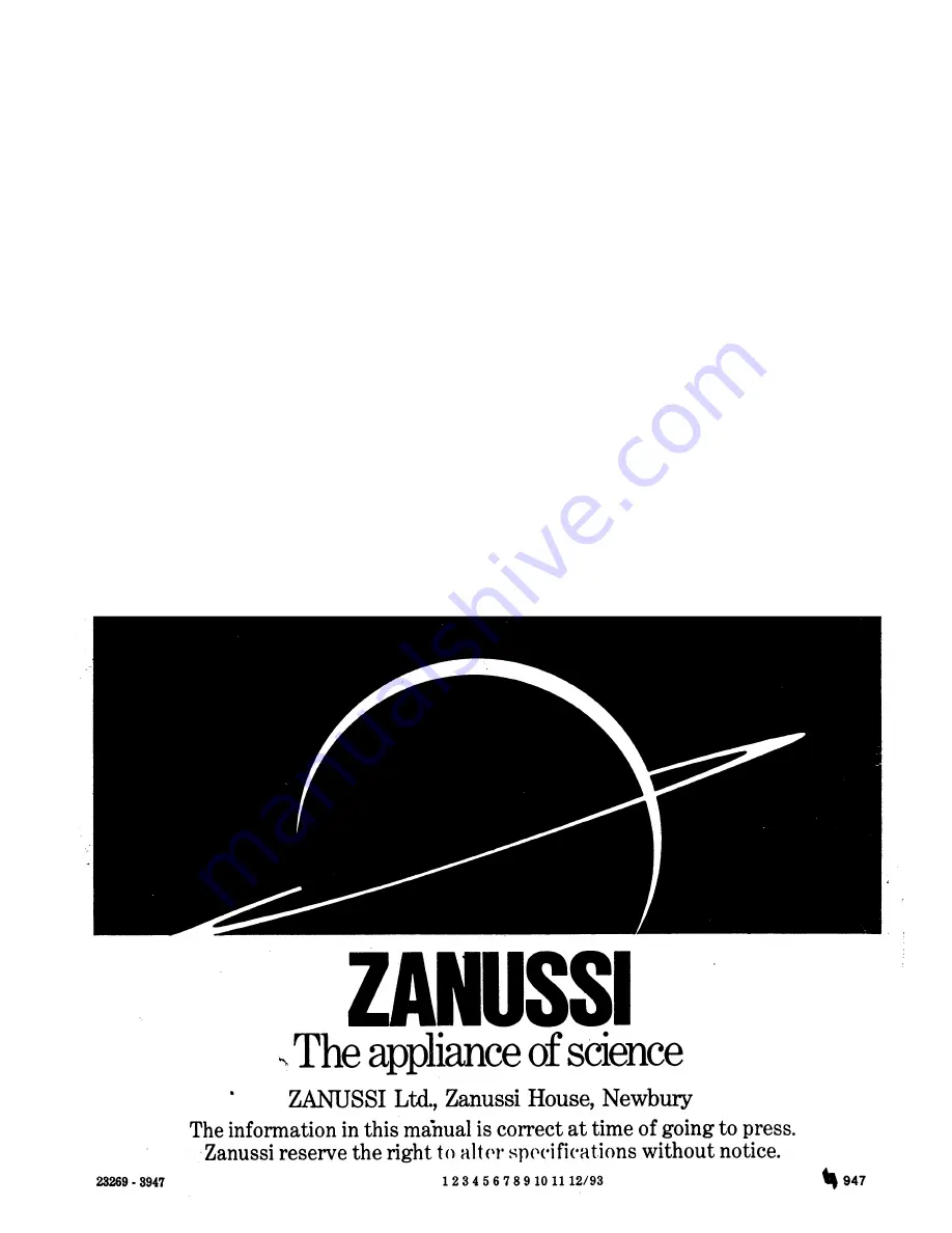 Zanussi DF 62/26 Instructions For Use And Care Manual Download Page 32