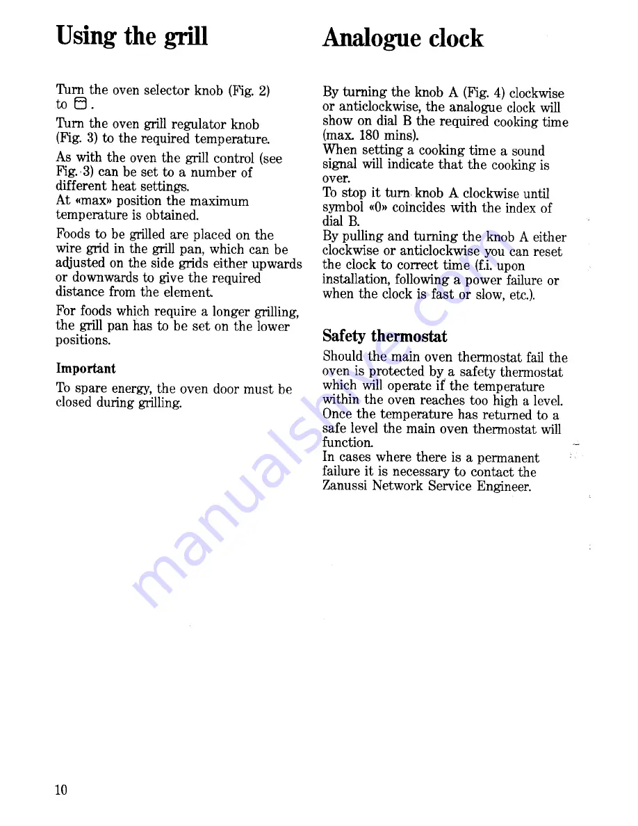 Zanussi EC28 Instructions For Use Manual Download Page 10