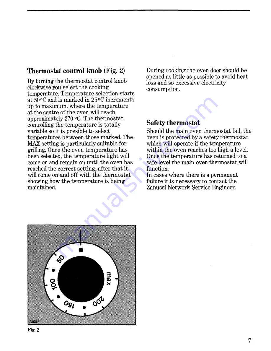 Zanussi FBI 523 A Instructions For Use And Care Manual Download Page 7