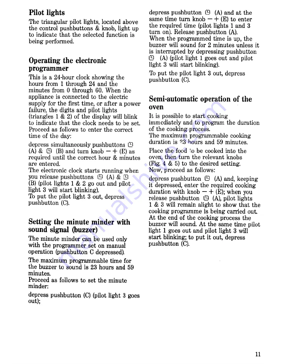 Zanussi FBI 533 Instruction Booklet Download Page 11