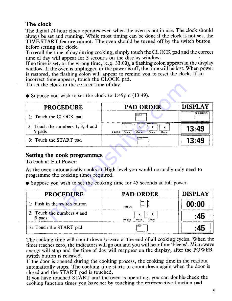 Zanussi MW1776 Use And Care Instructions Manual Download Page 13