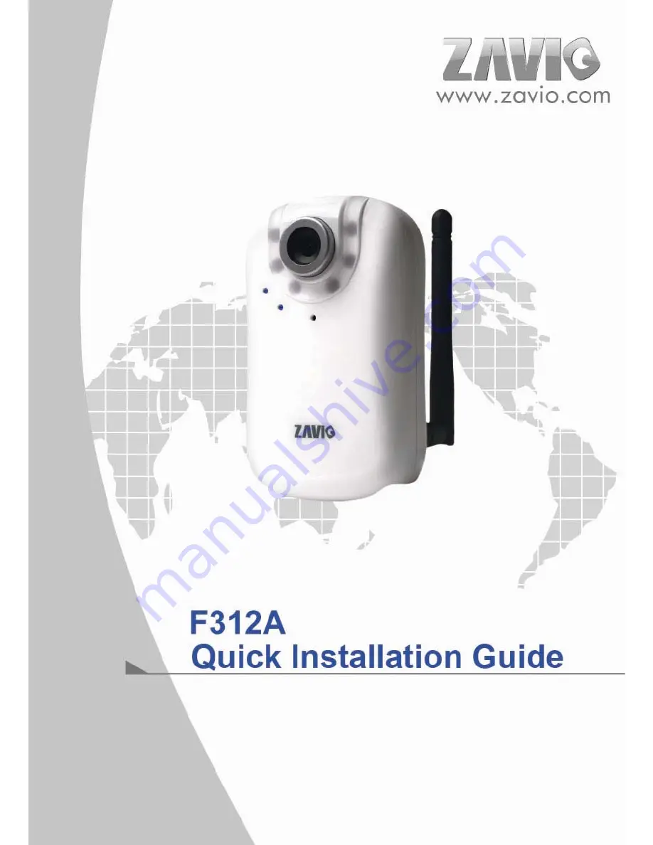 Zavig F312A Quick Installation Manual Download Page 1