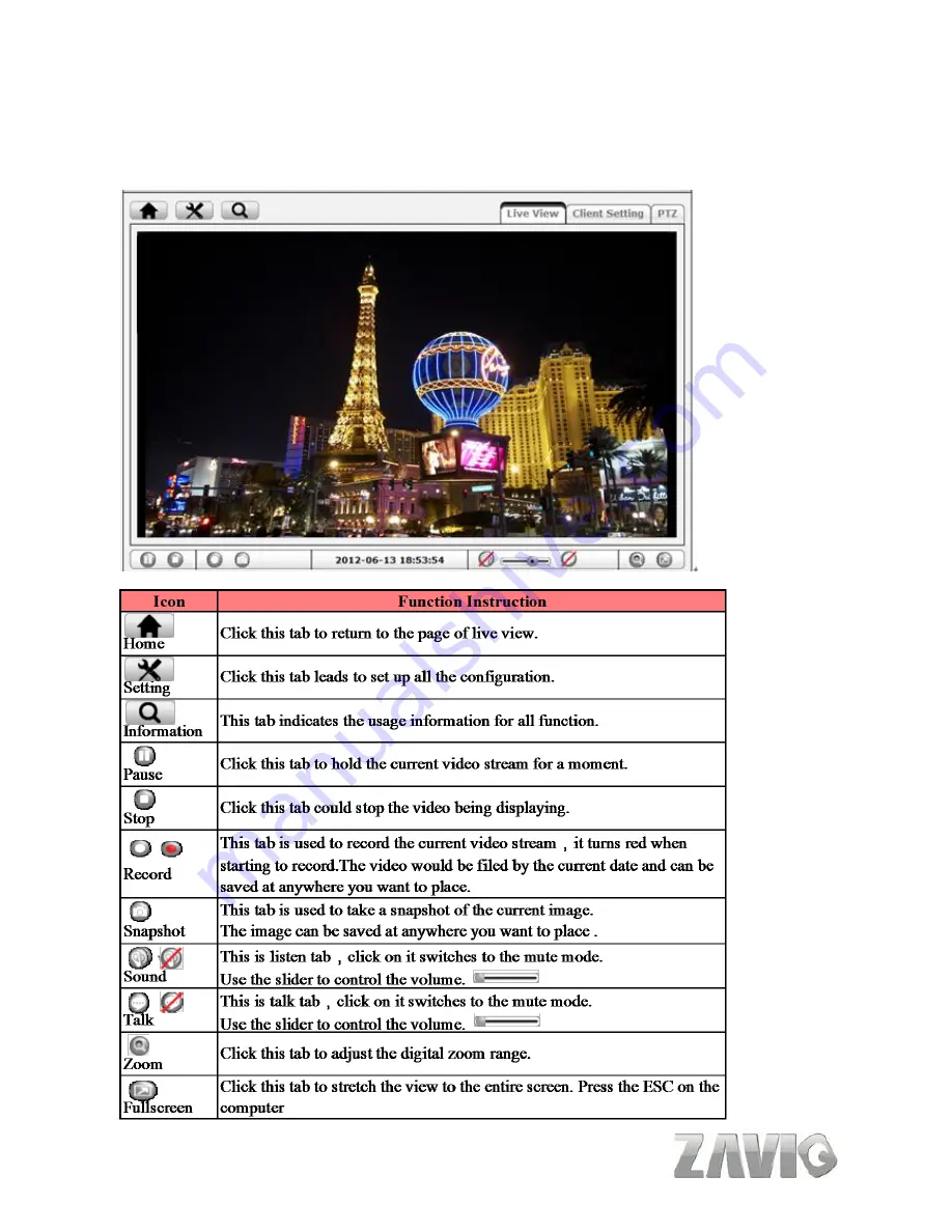 Zavio V1100 User Manual Download Page 7