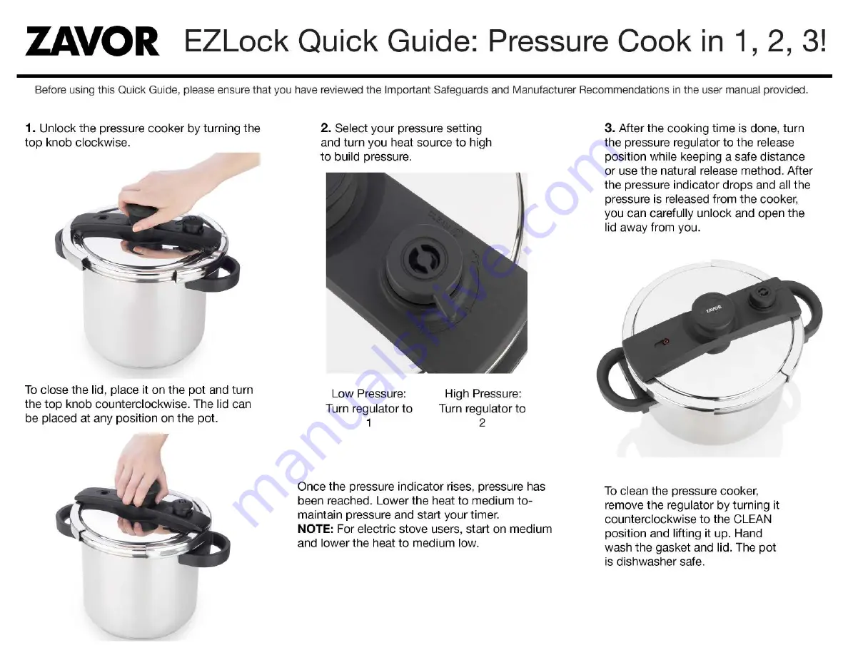 Zavor EZLock ZCWEZ22 Quick Manual Download Page 2