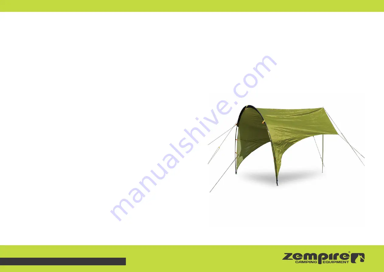 Zempire C4 AWNING SUNSHADE Pitching Instructions Download Page 1