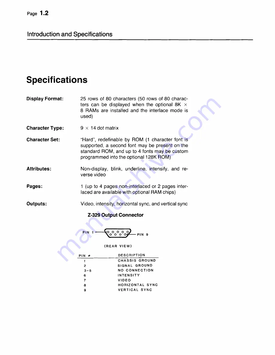 Zenith Data Systems Z-100 Series Installation Manual Download Page 10