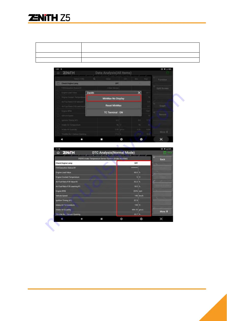 Zenith Z5 User Manual Download Page 70