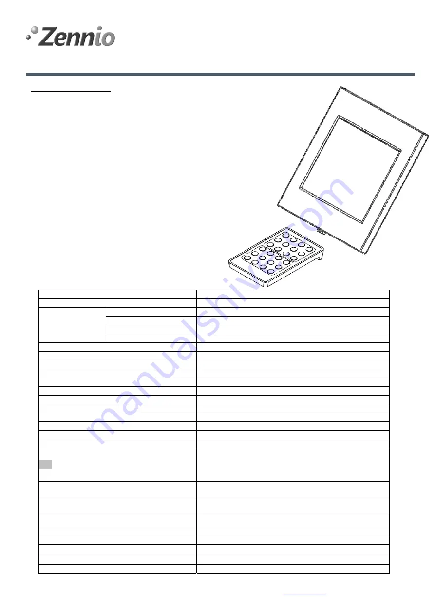 Zennio InZennio Z38i Technical Documentation Download Page 1