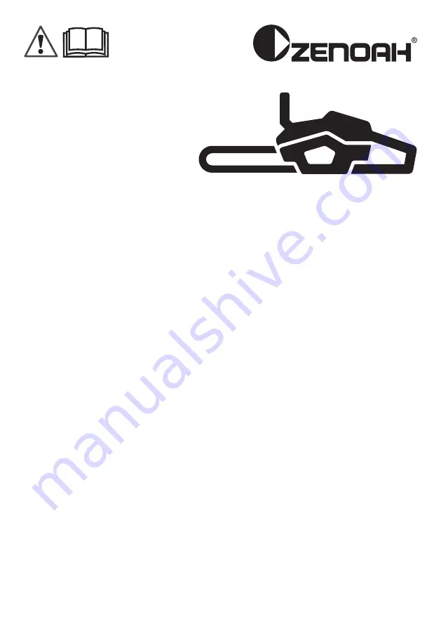 Zenoah GZ330 Operator'S Manual Download Page 1