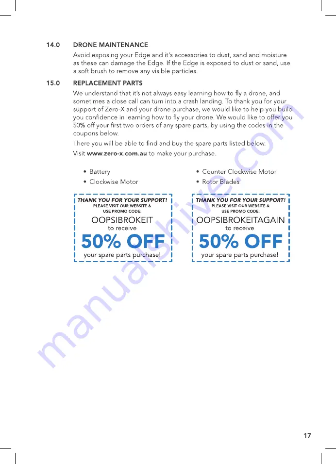 ZERO-X Edge User Manual Download Page 19