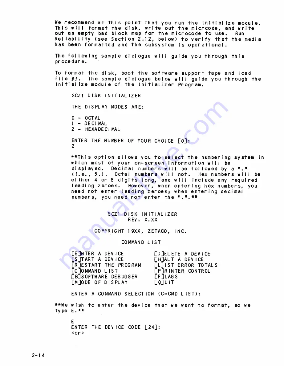 ZETACO SCZ-1 Technical Manual Download Page 26