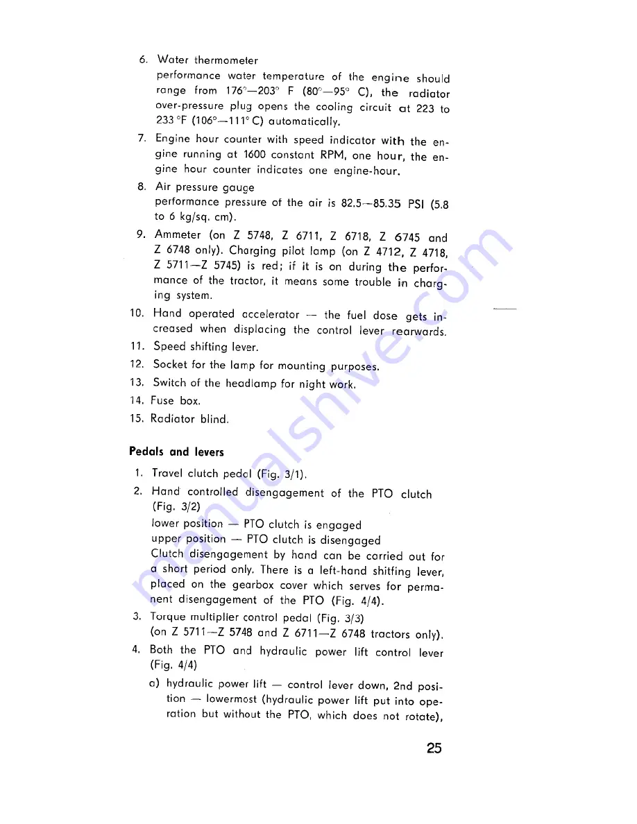 Zetor 4712 Operator'S Manual Download Page 26