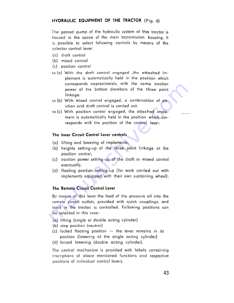 Zetor 4712 Operator'S Manual Download Page 44