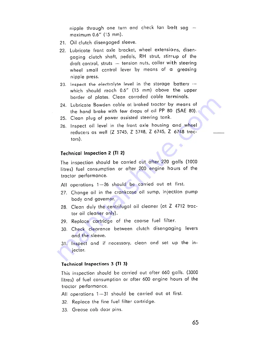 Zetor 4712 Operator'S Manual Download Page 66