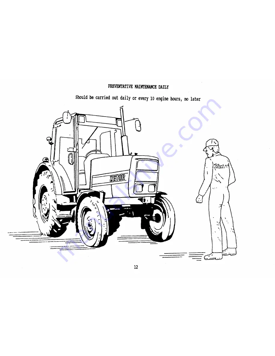 Zetor 7520 Operator'S Manual Download Page 14