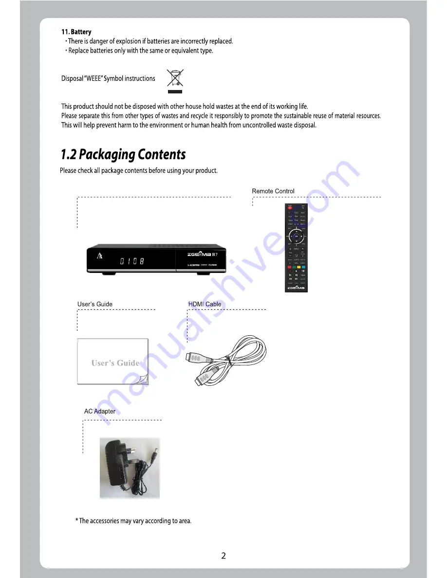 ZGEMMA H7 User Manual Download Page 6