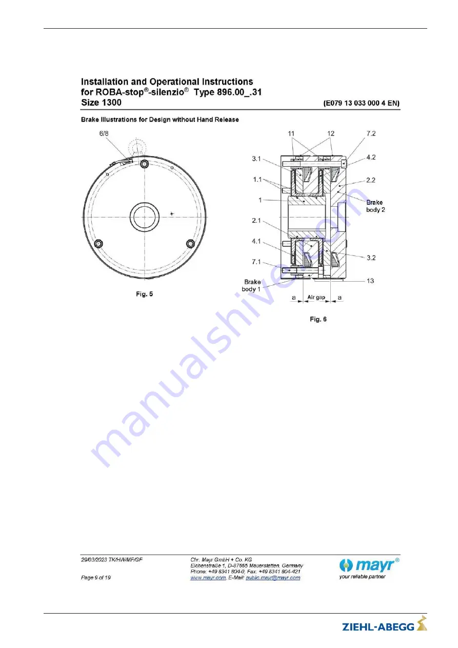 ZIEHL-ABEGG SM250.45B Original Operating Instructions Download Page 47