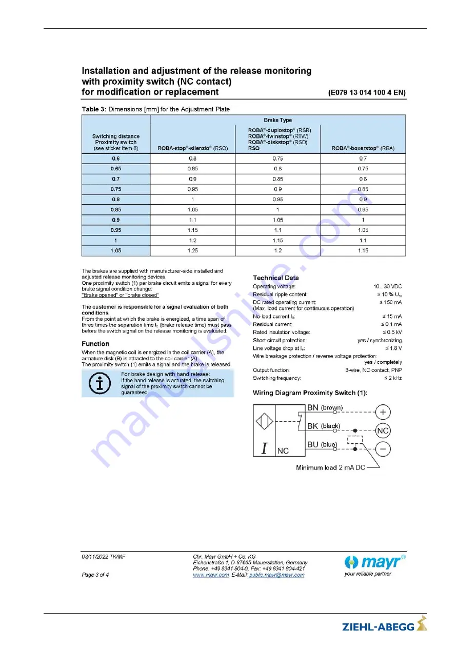 ZIEHL-ABEGG SM250.45B Original Operating Instructions Download Page 62