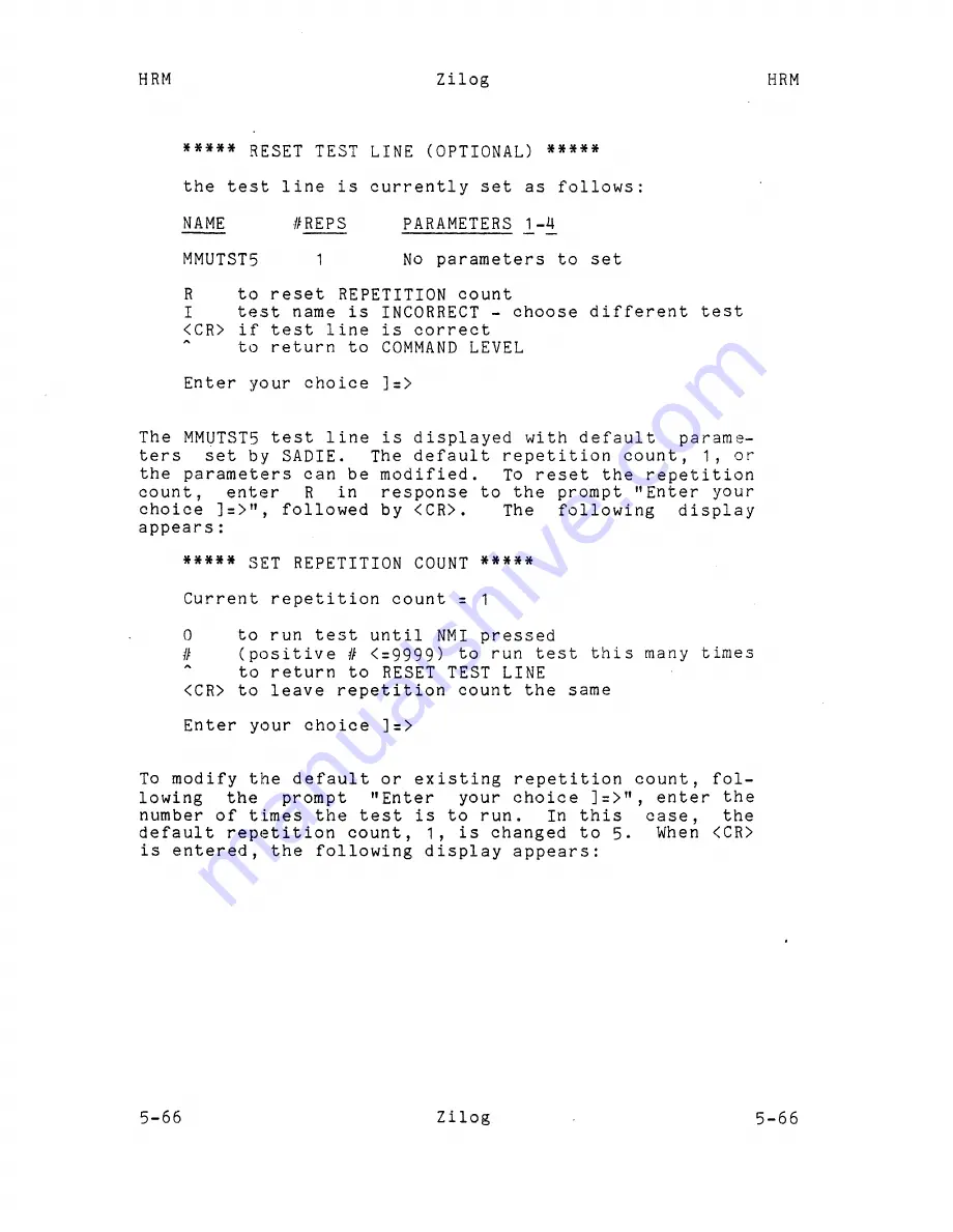 ZiLOG System 8000 Hardware Reference Manual Download Page 229