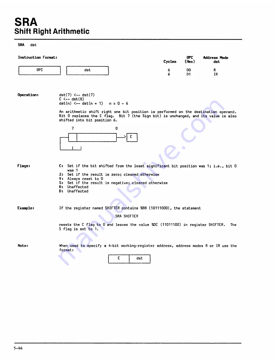 ZiLOG Z8 Encore! Technical Manual Download Page 78