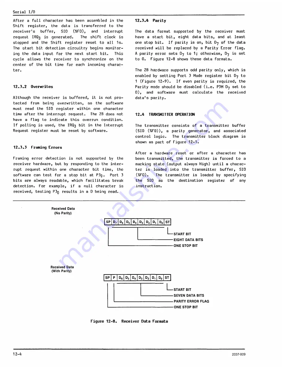 ZiLOG Z8 Encore! Technical Manual Download Page 140