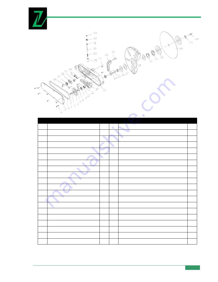 Zipper Mowers ZI-BTS350 Operation Manual Download Page 38