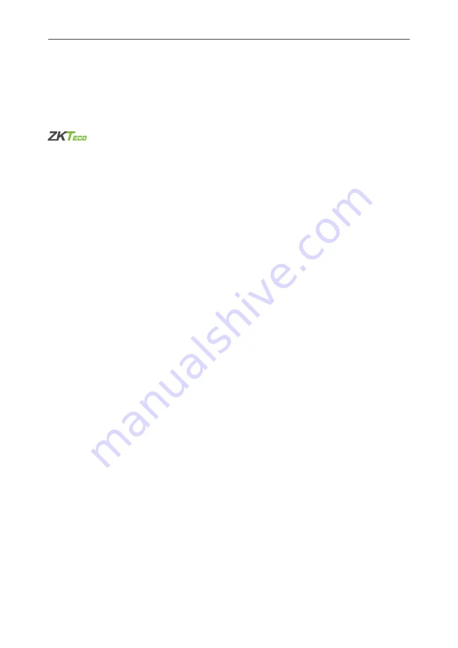 ZKTeco KF1000-U User Manual Download Page 2