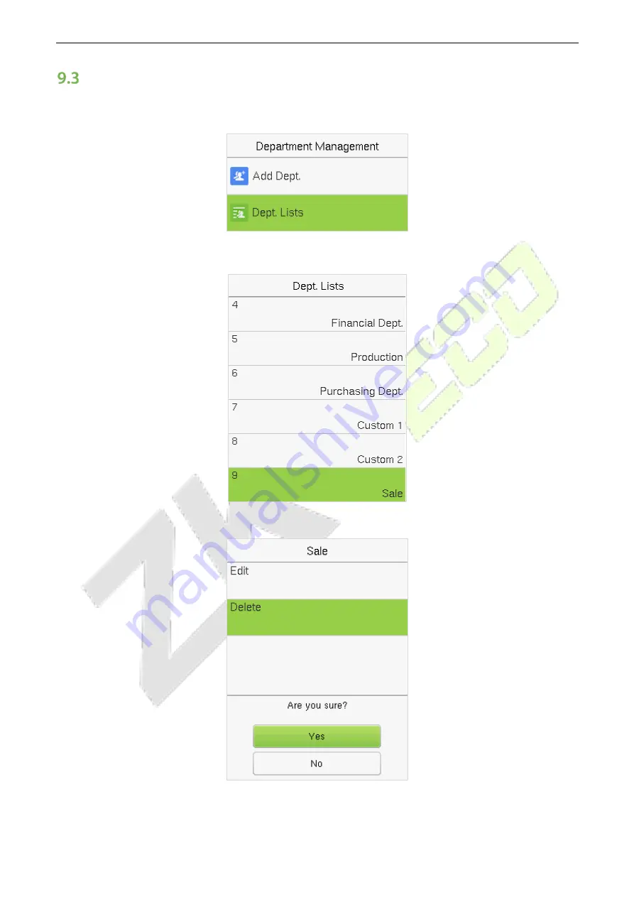 ZKTeco LFace10 User Manual Download Page 43