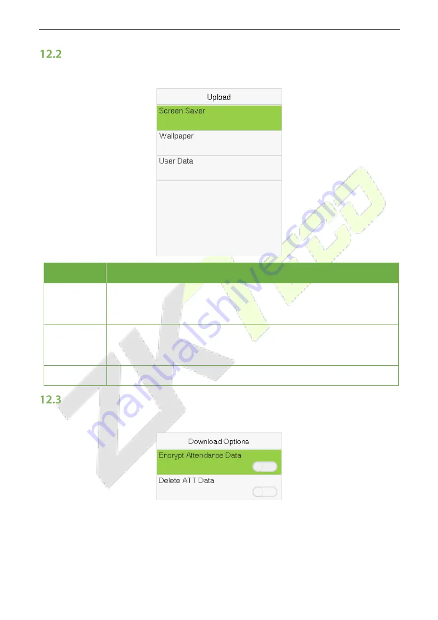 ZKTeco LFace10 User Manual Download Page 57