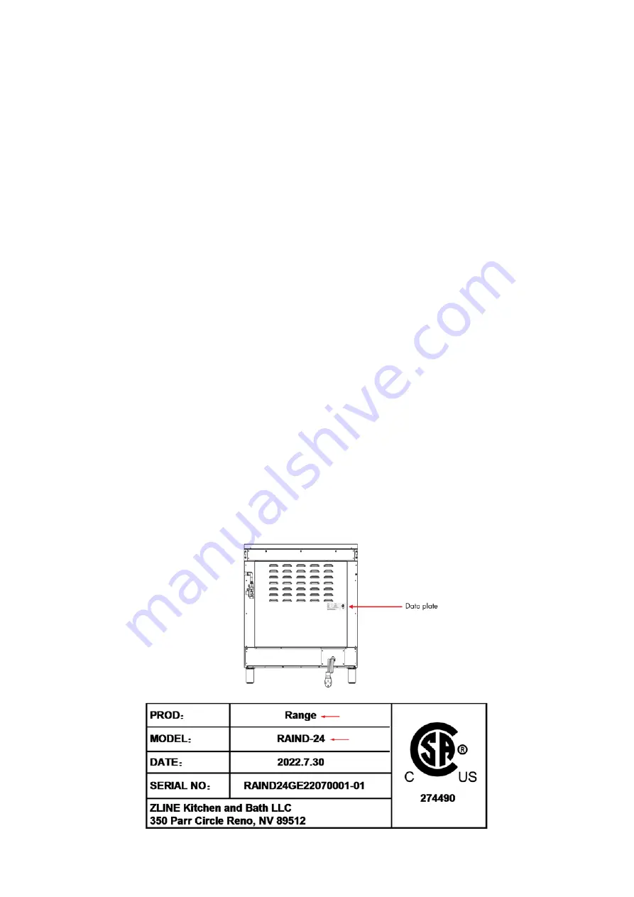 Zline RAIND-24 Series Installation Manual Download Page 23