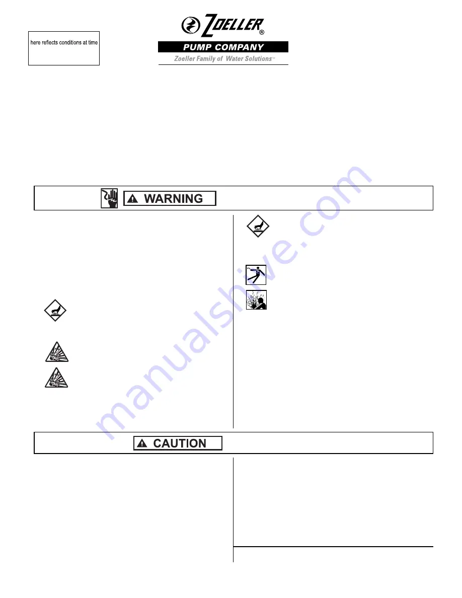 Zoeller 350 Installation Instructions Manual Download Page 1